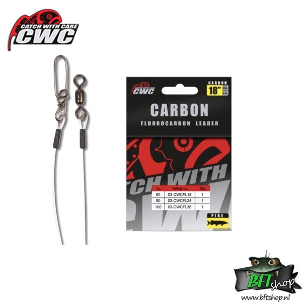 CWC Fluorocarbon Leader Pike - 90lb lang
